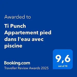  Appartement Ti Punch Pied Dans L'eau Avec Piscine